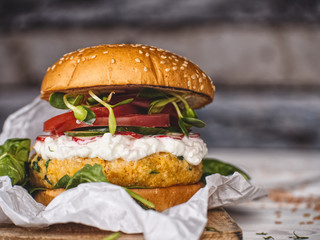 Vegetarian Lentil Burger