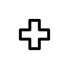Fototapeta premium Hospital plus vector icon illustration