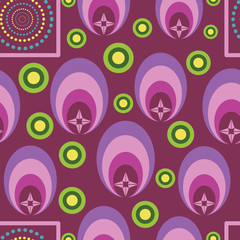 Beautiful multi-shaped geometrical vector seamless