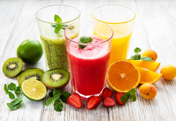 Healthy fruit smoothies