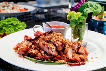 deep fried pork - Thai  food