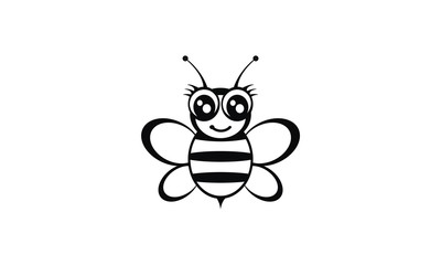 illustration of cartoon bee
