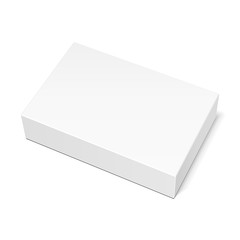 Fototapeta premium Mockup Product Cardboard Plastic Package Box. Illustration Isolated On White Background. Mock Up Template Ready For Your Design. Vector EPS10