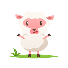 Cartoon sheep vector isolated illustration
