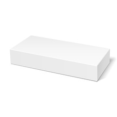 Mockup Product Cardboard Plastic Package Box. Illustration Isolated On White Background. Mock Up Template Ready For Your Design. Vector EPS10