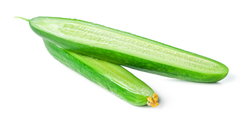 Cucumber isolated on white background