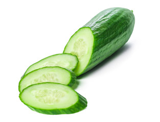 Cucumber isolated on white background