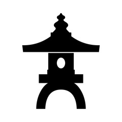 Asian pagoda lantern for a garden