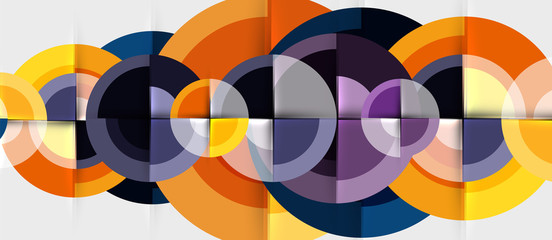 Obraz premium Circular geometrical design template