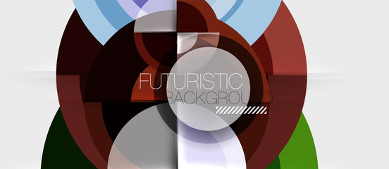 Obraz premium Geometric design abstract background - circles
