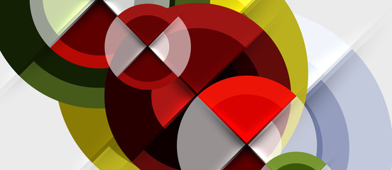Obraz premium Geometric design abstract background - circles