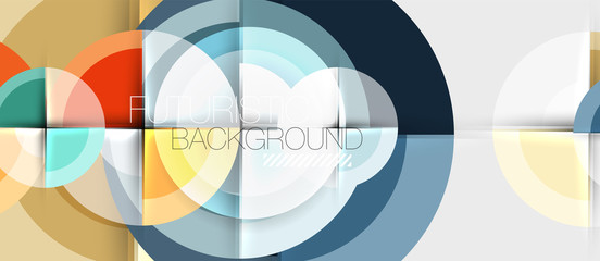 Obraz premium Circular geometrical design template