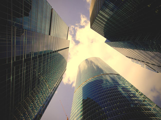 modern skyscrapers in Moscow