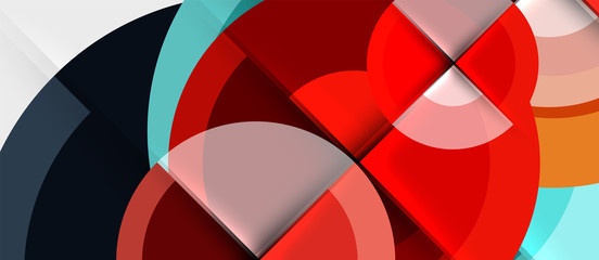 Obraz premium Geometric design abstract background - circles