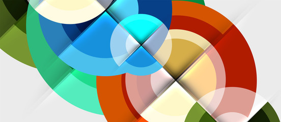 Obraz premium Geometric design abstract background - circles