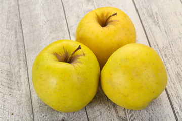 Yellow ripe apples