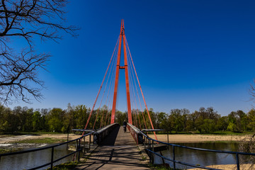 Obraz premium Rotehornbrücke Magdeburg