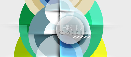 Obraz premium Geometric design abstract background - circles