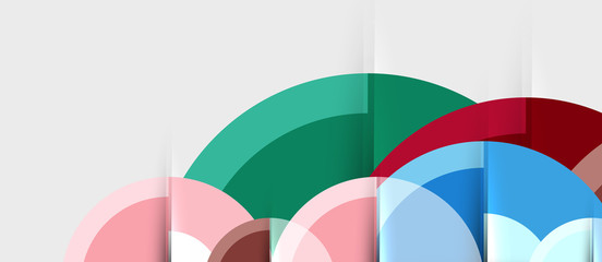 Geometric design abstract background - circles