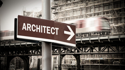 Street Sign to Architect