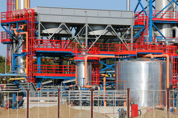 petrochemical plant oil refinery detail