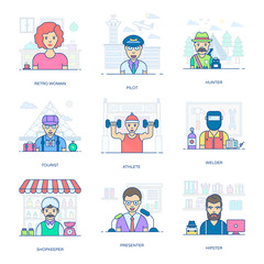 Professional People Icons Collection