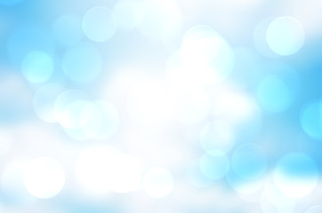 Abstract blue background with bokeh