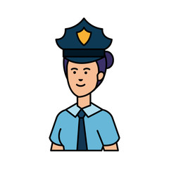 female police officer avatar character