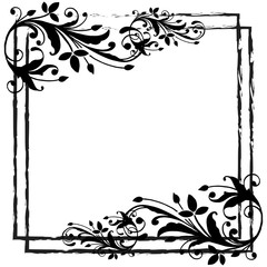 Vector illustration design beautiful flower frame for invitation card