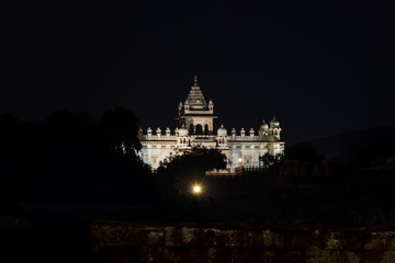 Fototapeta premium White palace in Jodhpur at night