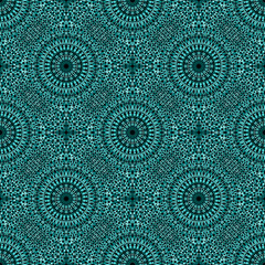Obraz premium Bohemian geometrical oriental kaleidoscope pattern background - abstract vector illustration