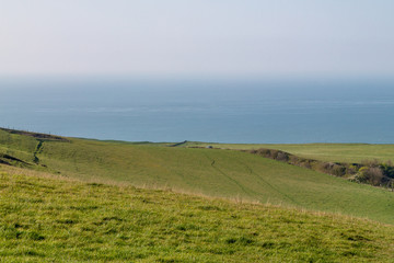 Fototapeta premium The View From St Catherine's Down on the Isle of Wight