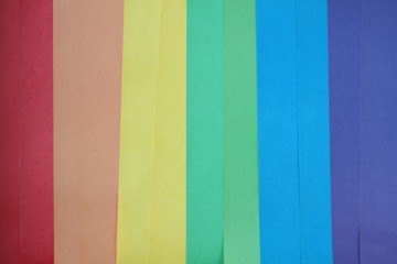 Multicolor background from a cardboard of different colors.