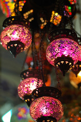 colorful lantern in grand bazaar istanbul Turkey