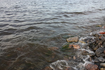  types of water and waves of the Gulf of Finland of St. Petersburg