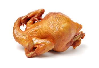 Roast Chicken on white background
