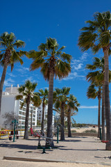 the city of Quarteira in Algarve Portugal