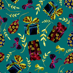 Seamless floral background. Tracery handmade nature ethnic fabric backdrop pattern with saturated dark flowers. Textile design texture.