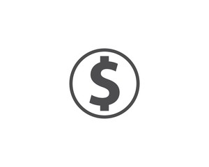 dollar icon vector template