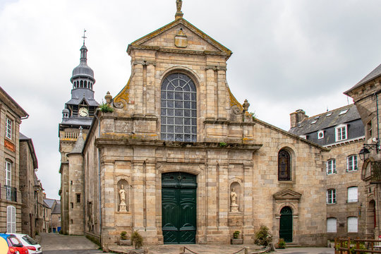 Moncontour. Eglise saint-Mathurin. C&ocirc;tes-d'Armor. Bretagne
