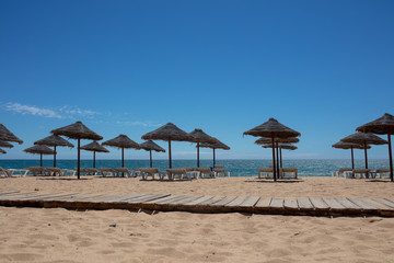 the city of Quarteira in Algarve Portugal