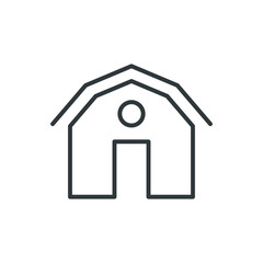 barn vector icon