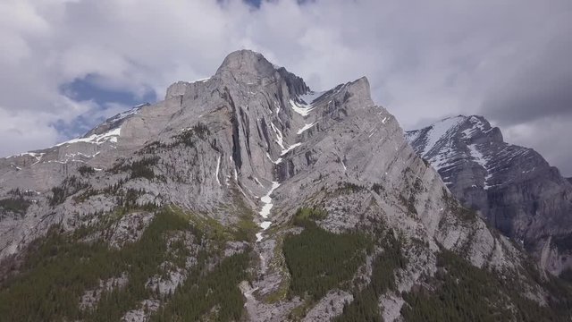 Majestic and rugged limestone peak with an obvious and dramatic syncline