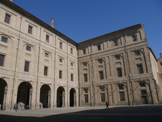 Obraz premium Pillotta Palace in Parma. Pillotta Palace was designed by the architect Moschino for the Duke Farnese in order to hold all the Court's services. Nowadays it houses the National Gallery and the Verdi m