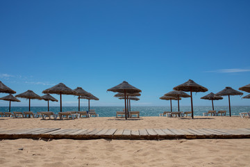 the city of Quarteira in Algarve Portugal