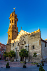 Naklejka premium San Sebastian church tower in Antequera, Malaga Province, Andalusia, Spain