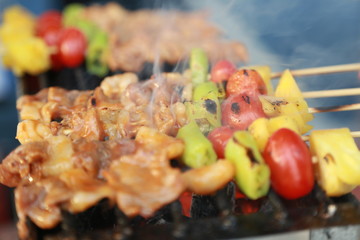 barbecue Wasting wood on the stove