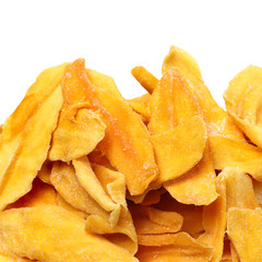 Mango. dry mango on the background