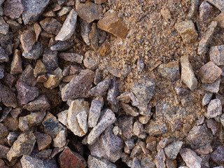 Texture sol en gravier et sable