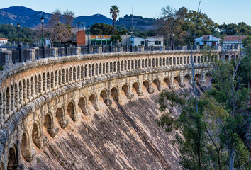 Naklejka premium Bridge over the Conde de Guadalhorce near Ardales, Andalusia, Spain